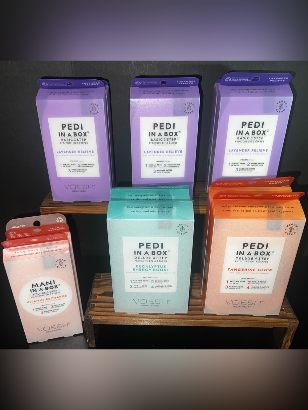 Voesh Lavender Pedi in a Box Qty 6